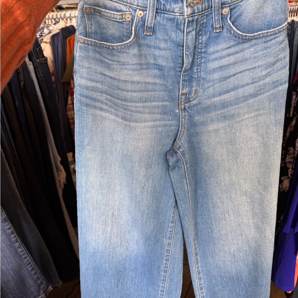 Madewell wide leg crop jeans